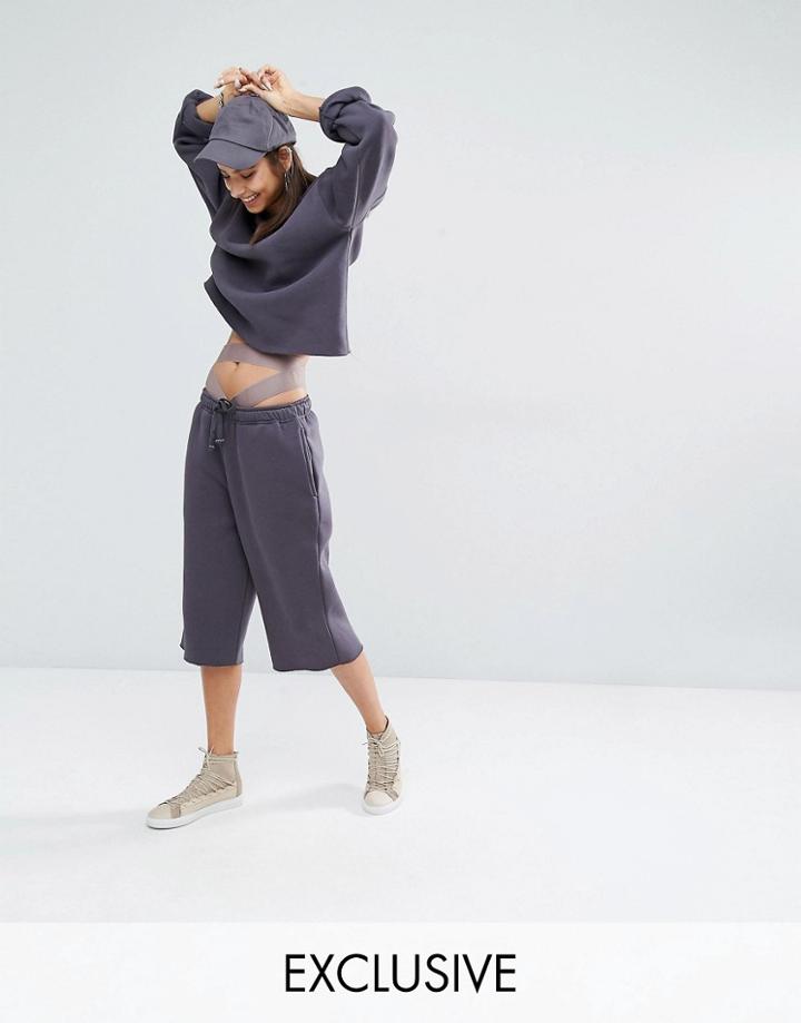 Bones Longline Boxy Shorts Co-ord - Mink