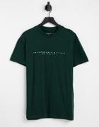 Abercrombie & Fitch Cross Chest Logo T-shirt In Green