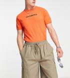 Reclaimed Vintage Inspired Cargo Shorts With Elastic Waist In Khaki-green