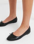 Truffle Collection Easy Ballet Flats In Black