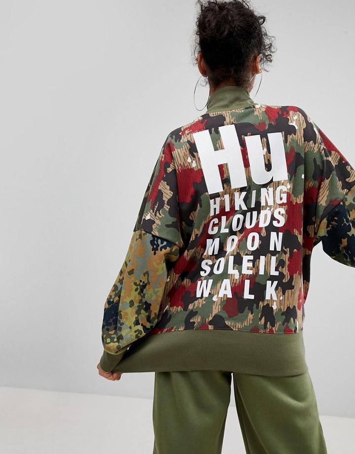 Adidas Originals X Pharrell Williams Hu Camo Sweatshirt - Multi