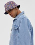 Pretty Green All Over Paisley Print Reversible Bucket Hat - Multi