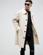 Sixth June Faux Shearling Jacket In Off White - White