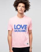 Love Moschino Bubble Logo T-shirt - Pink