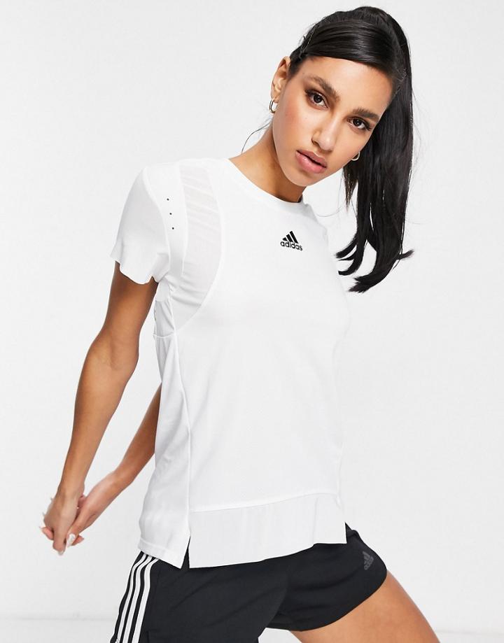 Adidas Training H.rdy T-shirt In White