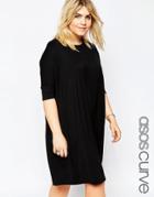 Asos Curve The T-shirt Dress - Black