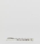 Religion Engraved Tie Clip - Silver