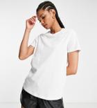 Asos Design Tall Ultimate T-shirt With Crew Neck In Organic Cotton Blend In White