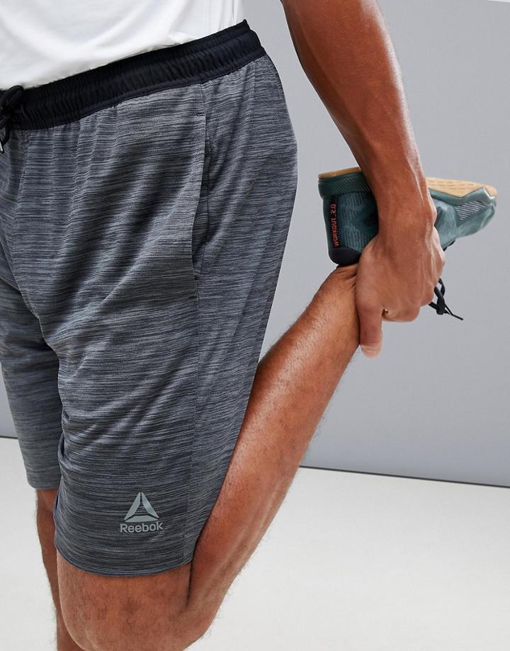 Reebok Training Woven Shorts In Gray Cy3614