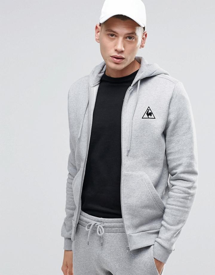 Le Coq Sportif Ailier Zip Thru Hoodie - Gray