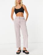 Native Youth Wide Leg Pants Set In Mauve-neutral