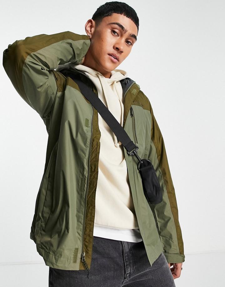 Columbia Puring Adventure Ii Jacket In Khaki-green