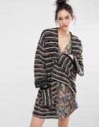Essentiel Antwerp Manteau Cardigan With Pockets - Black