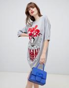 Love Moschino Popcorn Sweater Dress - Gray