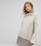 Oneon Hand Knitted Soft Cable Sweater - Cream