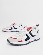Tommy Hilfiger Chunky Sole Sneaker With Contrast Details In White - Multi