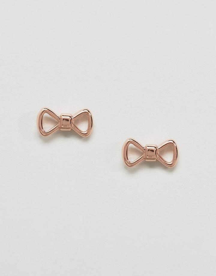 Ted Baker Alie Peek A Bow Stud Earring - Gold