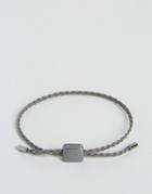 Ted Baker Woven Cord Bracelet In Gray - Gray
