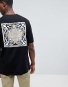 Systvm Oversized Gold Foil Back Print T-shirt - Black