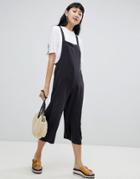 Pull & Bear Tencil Jumpsuit In Gray - Gray