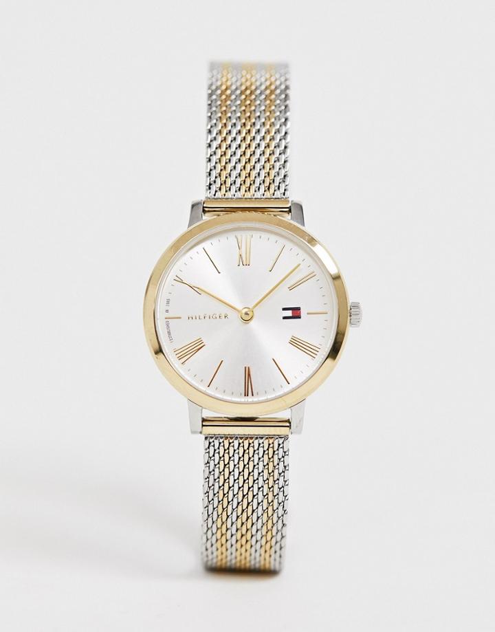 Tommy Hilfiger X Zendaya 1782055 Mesh Watch In Mixed Metal - Silver