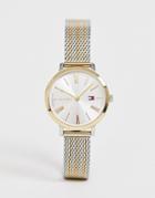 Tommy Hilfiger X Zendaya 1782055 Mesh Watch In Mixed Metal - Silver