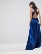 Forever Unique Pleated Maxi Dress - Blue