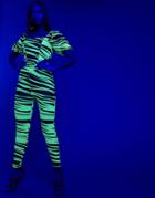 Asos Design Halloween Legging In Glow In The Dark Print-multi