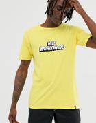 Huf Postal T-shirt In Yellow