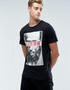 Jack & Jones Originals T-shirt With Tupac Graphic - Black