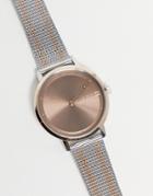 Tommy Hilfiger Pippa Mesh Strap Watch-silver