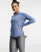 Under Armour Running Streaker 1/2 Zip Long Sleeve Top In Blue-blues