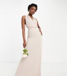 Tfnc Tall Bridesmaid Multiway Maxi Dress In Pink