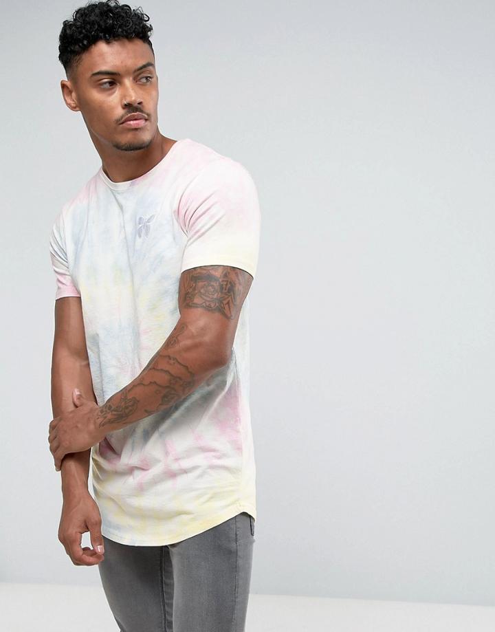 Good For Nothing Muscle T-shirt In Tie Dye - White