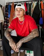Asos Design Organic Oversized T-shirt With Crew Neck In Red