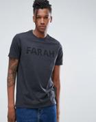 Farah Jimmy Slim Fit Logo T-shirt In Gray - Gray