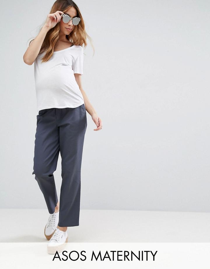 Asos Maternity Chino Pants - Blue