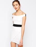 Jessica Wright Aimee Dress With Scallop Detail - White