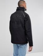 Timberland Overhead Insulated Jacket Reflective Back Logo In Black - Black
