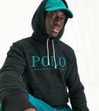 Polo Ralph Lauren X Asos Exclusive Collab Polar Fleece Hoodie In Black With Chest Logo