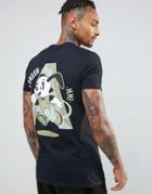 Abuze London Run Rabbit Back Print T-shirt - Black
