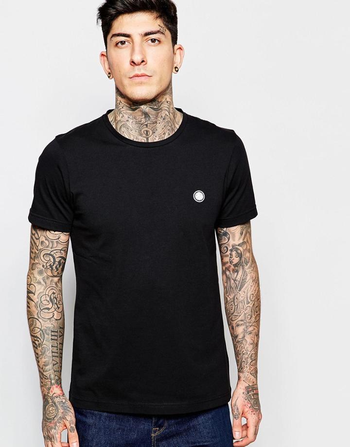 Pretty Green T-shirt With Pg Logo - Black