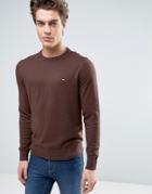 Tommy Hilfiger Cashmere Blend Crew Neck Sweater - Tan