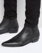 Religion Leather Chelsea Boots - Black