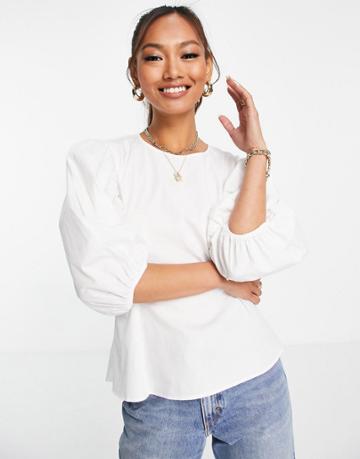 Envii Marguerite Tie Back Top In White