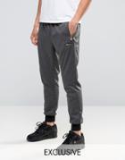 Ellesse Skinny Joggers With Gold Logo - Gray