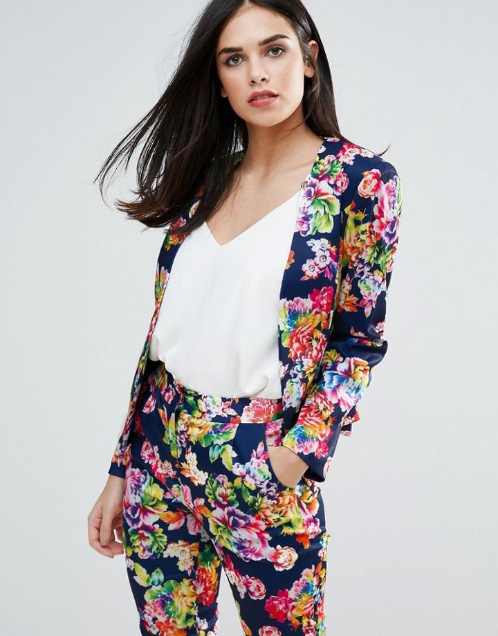 Unique 21 Floral Blazer - Blue