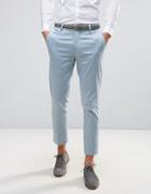 Asos Wedding Skinny Cropped Pants - Blue