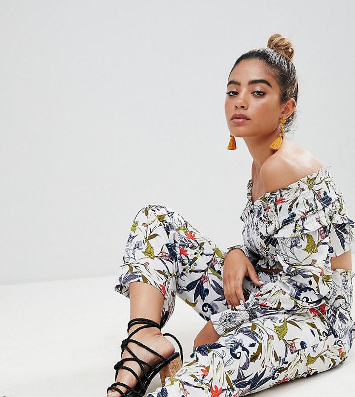 Boohoo Floral Wide Leg Pants - Multi