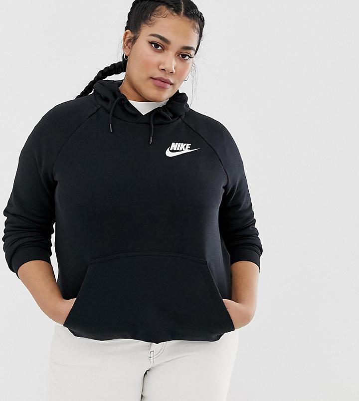 Nike Plus Rally Hoodie In Black